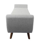 HomePop Modern Storage Bench with Wood Legs
