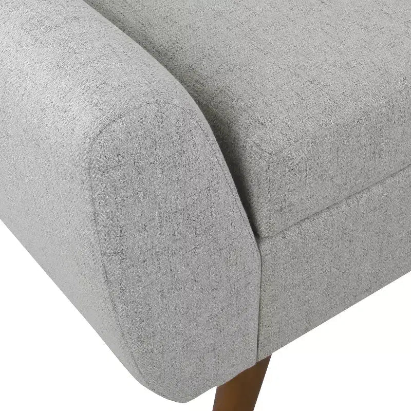 HomePop Modern Storage Bench with Wood Legs