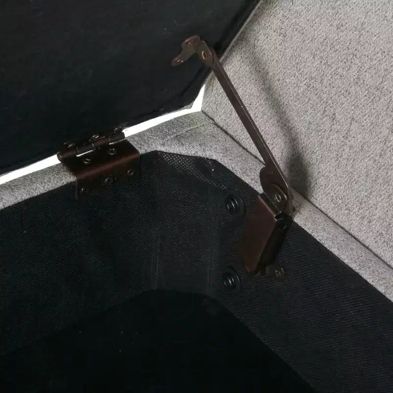 HomePop Modern Storage Bench with Wood Legs
