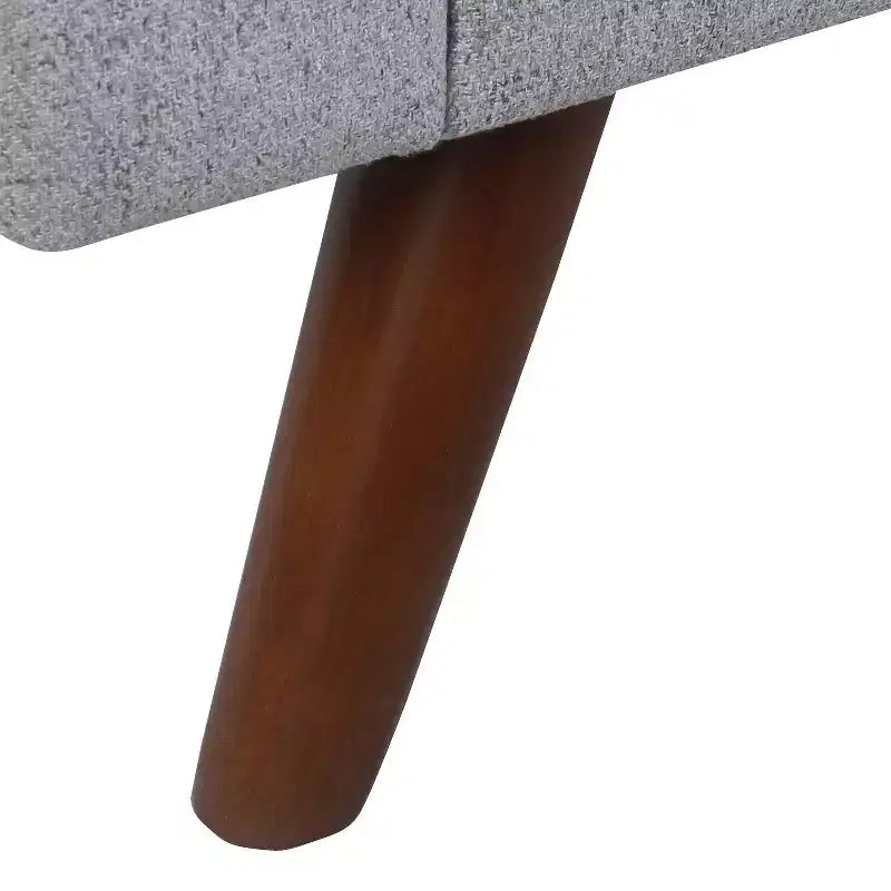 HomePop Modern Storage Bench with Wood Legs