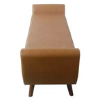 HomePop Modern Storage Bench with Wood Legs