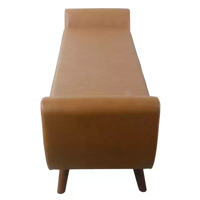 HomePop Modern Storage Bench with Wood Legs