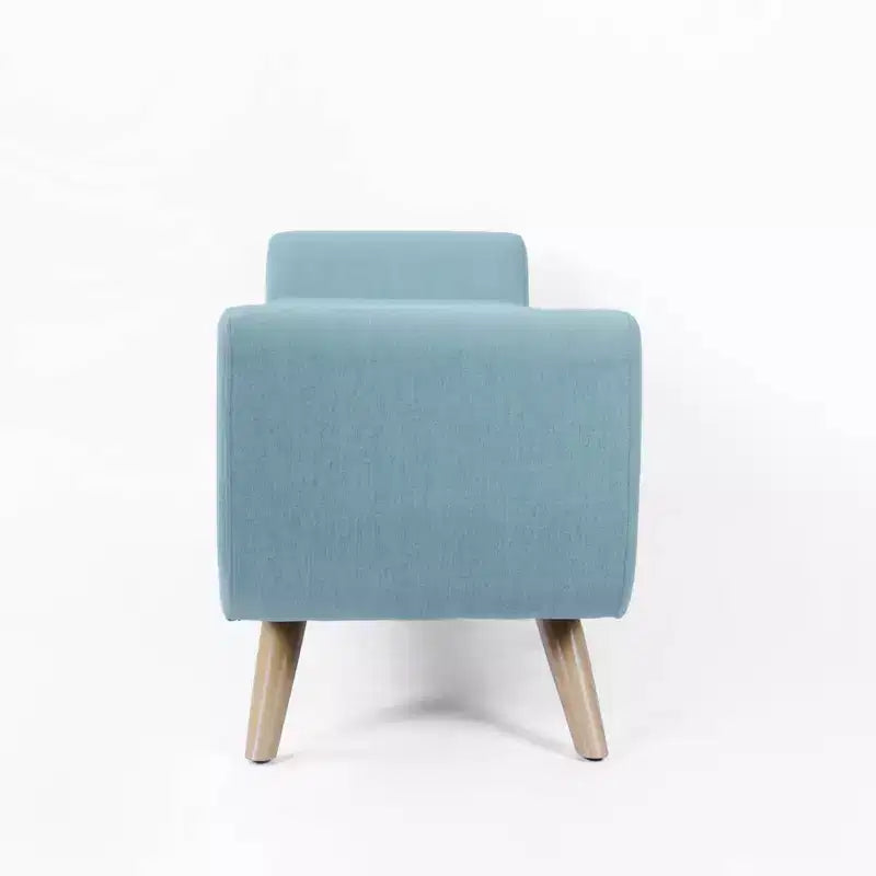 HomePop Modern Storage Bench with Wood Legs