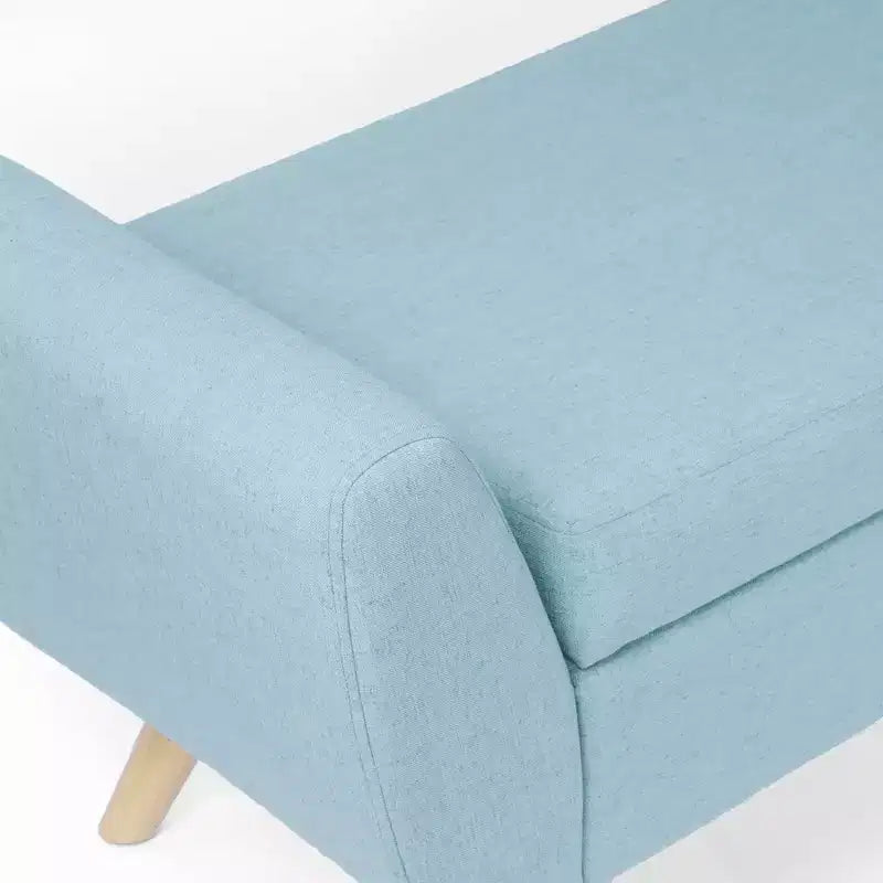 HomePop Modern Storage Bench with Wood Legs