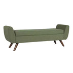 HomePop Modern Storage Bench with Wood Legs