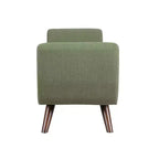 HomePop Modern Storage Bench with Wood Legs