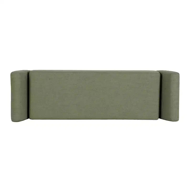 HomePop Modern Storage Bench with Wood Legs