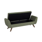 HomePop Modern Storage Bench with Wood Legs