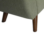 HomePop Modern Storage Bench with Wood Legs