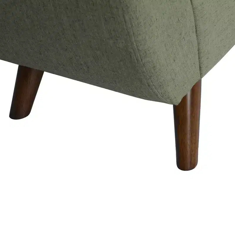 HomePop Modern Storage Bench with Wood Legs