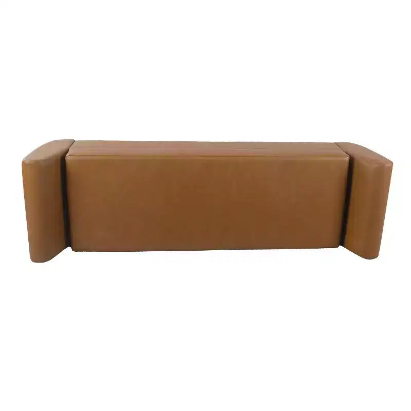 HomePop Modern Storage Bench with Wood Legs
