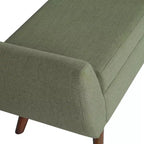 HomePop Modern Storage Bench with Wood Legs