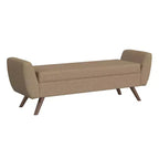 HomePop Modern Storage Bench with Wood Legs