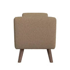 HomePop Modern Storage Bench with Wood Legs