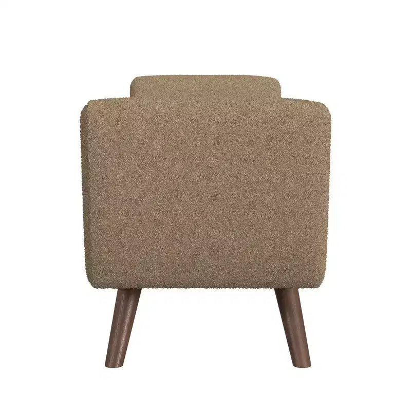 HomePop Modern Storage Bench with Wood Legs