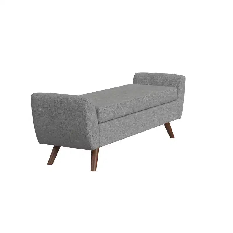 HomePop Modern Storage Bench with Wood Legs
