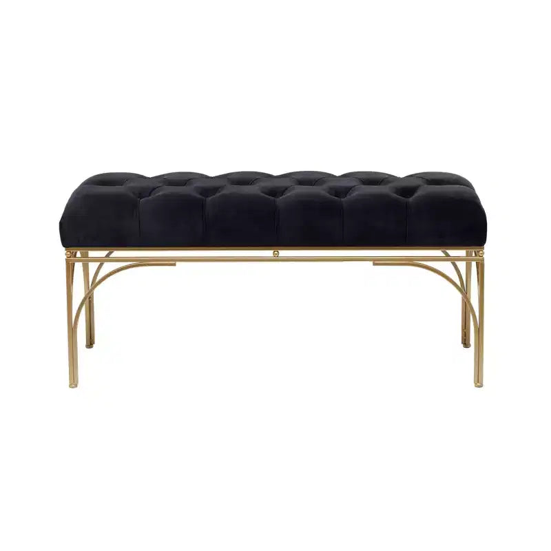 Rectangular Glam Velvet Bench - Olivia & May