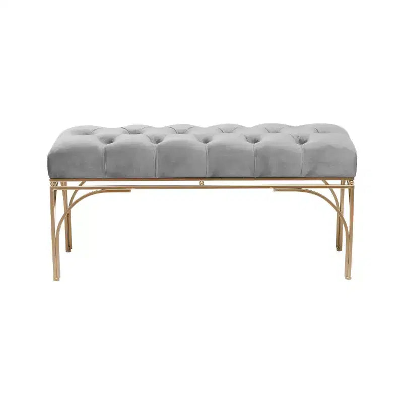 Rectangular Glam Velvet Bench - Olivia & May