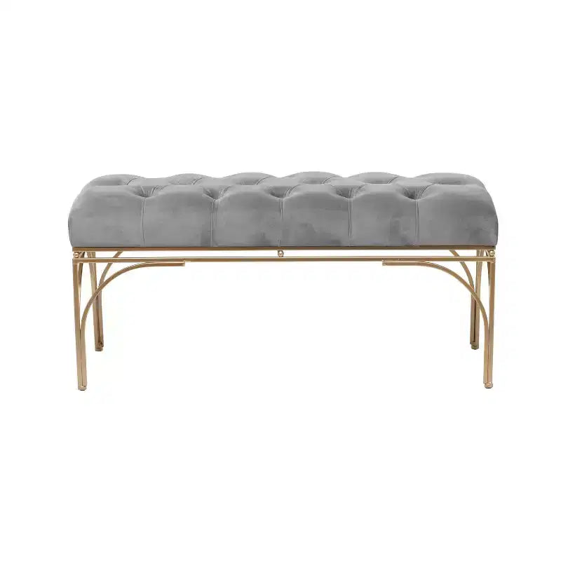 Rectangular Glam Velvet Bench - Olivia & May