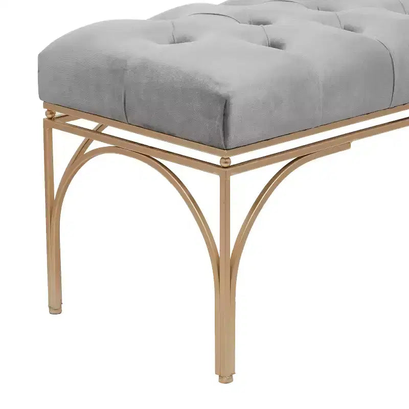 Rectangular Glam Velvet Bench - Olivia & May
