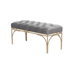 Rectangular Glam Velvet Bench - Olivia & May