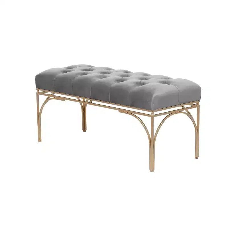 Rectangular Glam Velvet Bench - Olivia & May