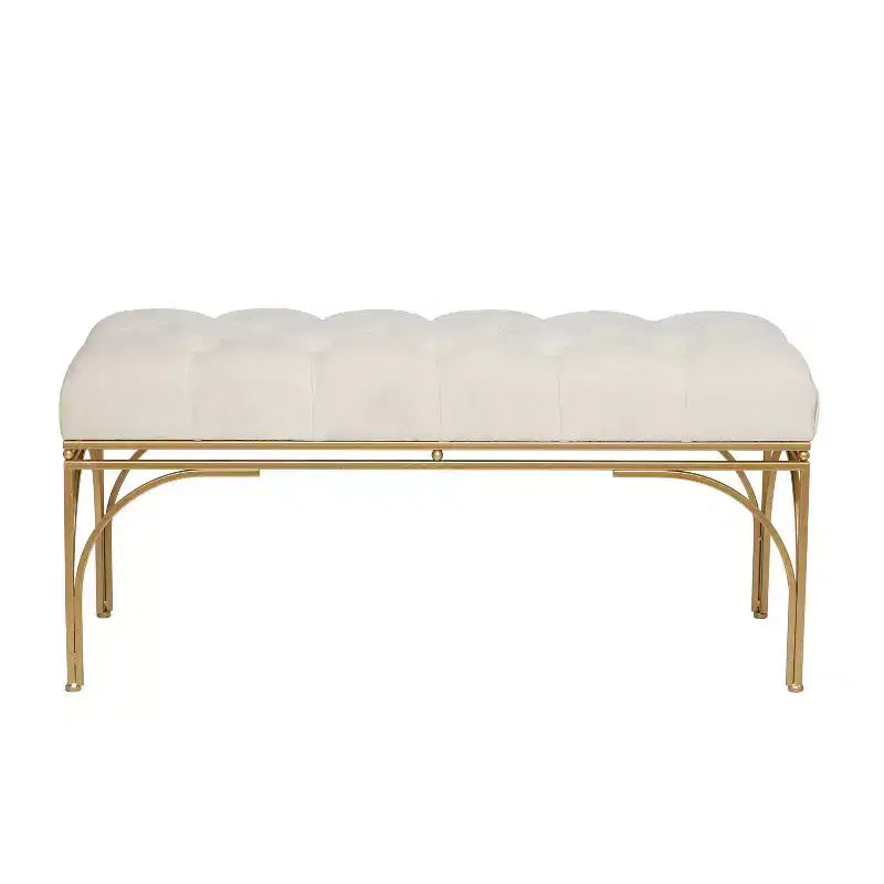 Rectangular Glam Velvet Bench - Olivia & May