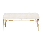 Rectangular Glam Velvet Bench - Olivia & May