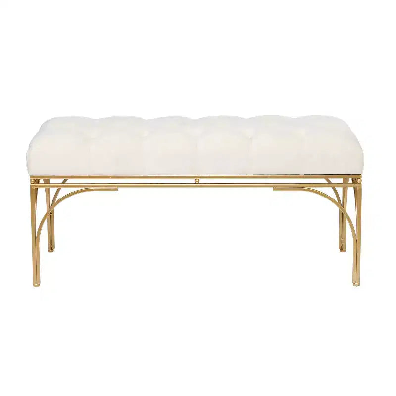Rectangular Glam Velvet Bench - Olivia & May