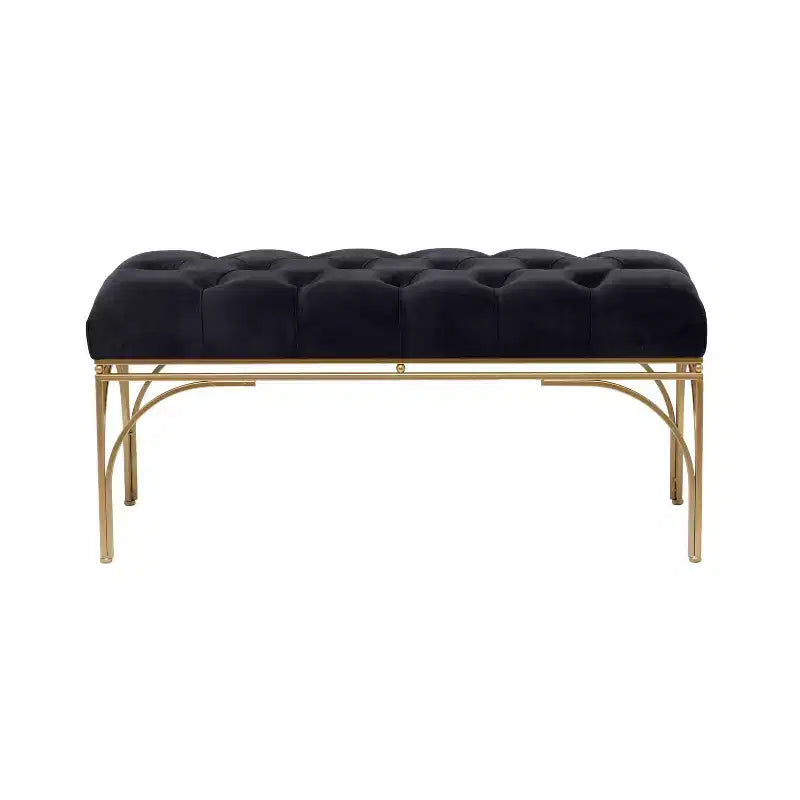 Rectangular Glam Velvet Bench - Olivia & May