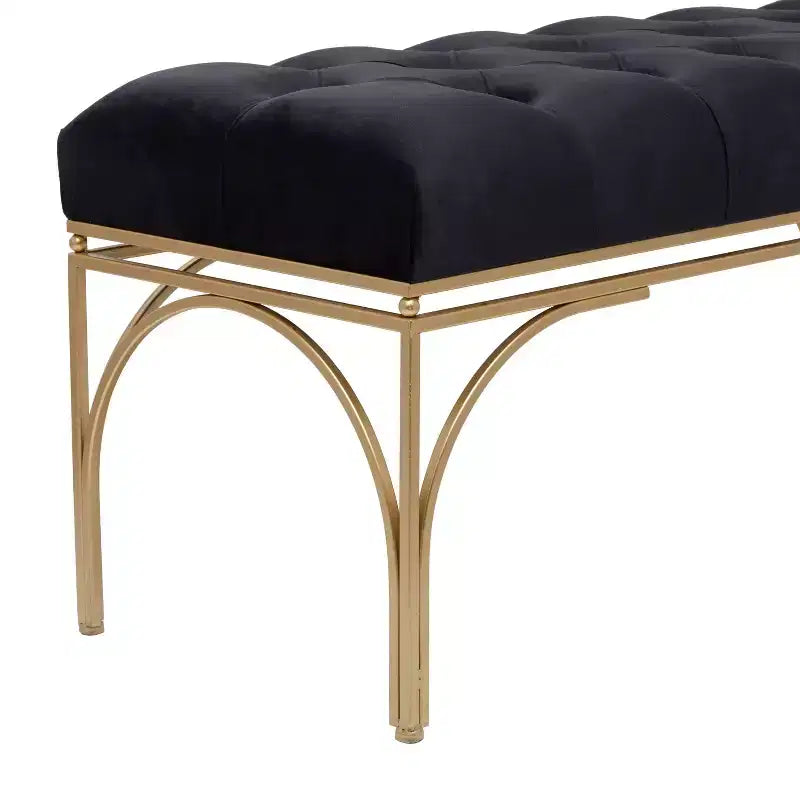 Rectangular Glam Velvet Bench - Olivia & May