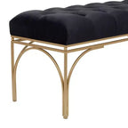 Rectangular Glam Velvet Bench - Olivia & May