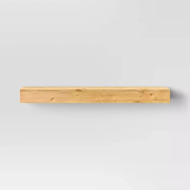 24 Floating Wood Shelf - Threshold