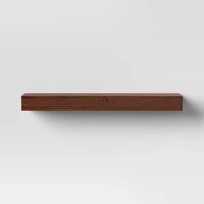 24 Floating Wood Shelf - Threshold