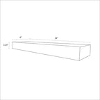 24 Floating Wood Shelf - Threshold