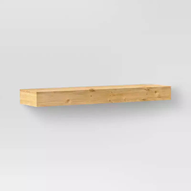 24 Floating Wood Shelf - Threshold