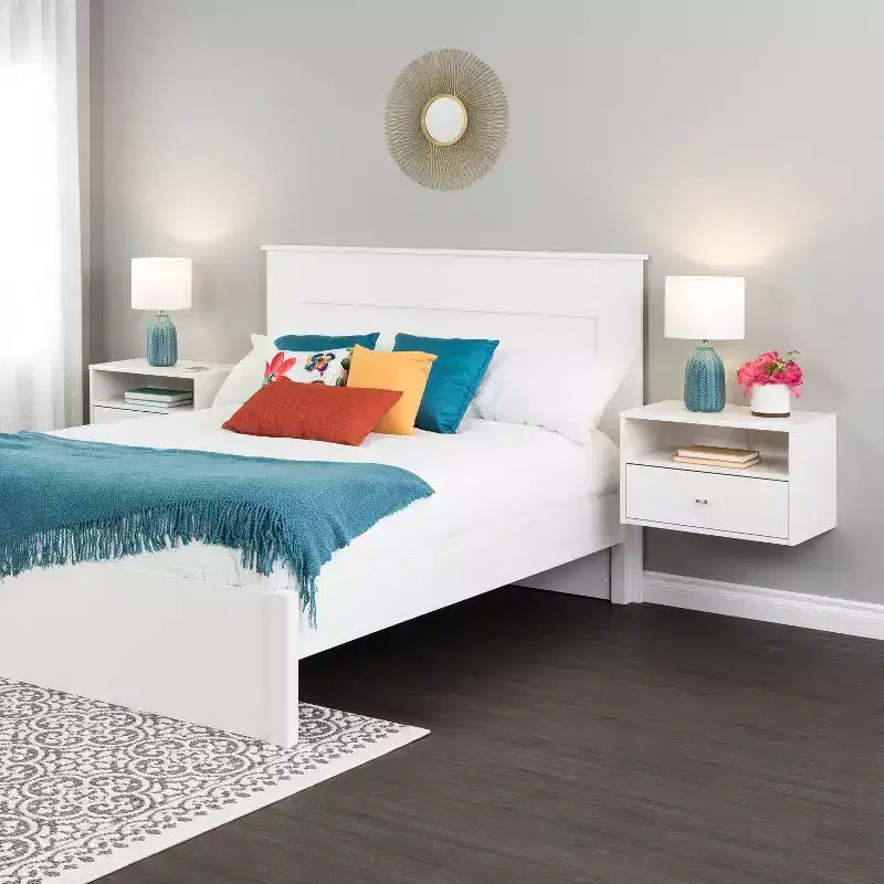 Floating 1 Drawer Nightstand with Open Shelf - Prepac