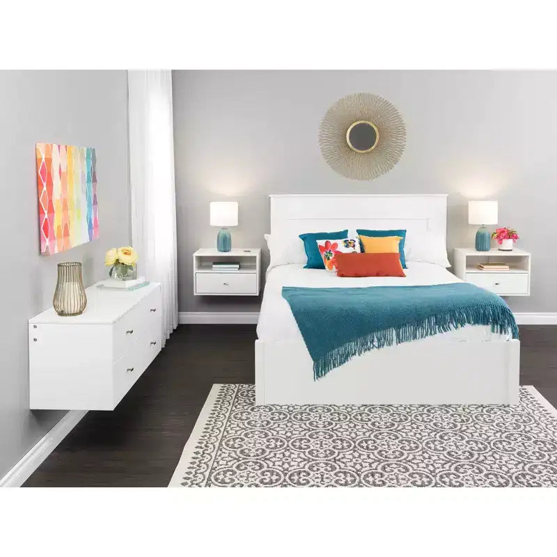 Floating 1 Drawer Nightstand with Open Shelf - Prepac