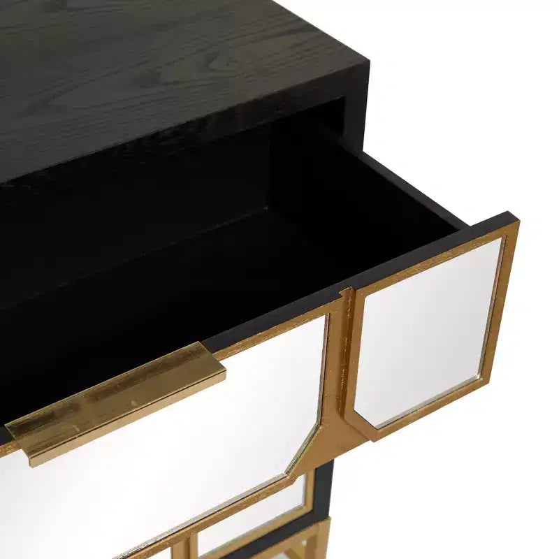Glam Mirrored Wood Chest - Olivia & May