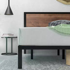 Mory Metal Platform Bed Frame Brown - ZINUS
