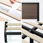 Mory Metal Platform Bed Frame Brown - ZINUS