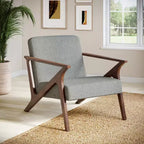 Glenwillow Home 30 Wide Grove MCM Wood Frame Upholstered Accent Chair