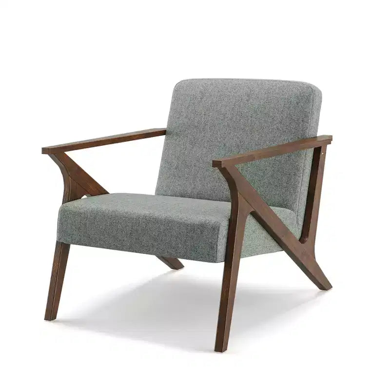 Glenwillow Home 30 Wide Grove MCM Wood Frame Upholstered Accent Chair