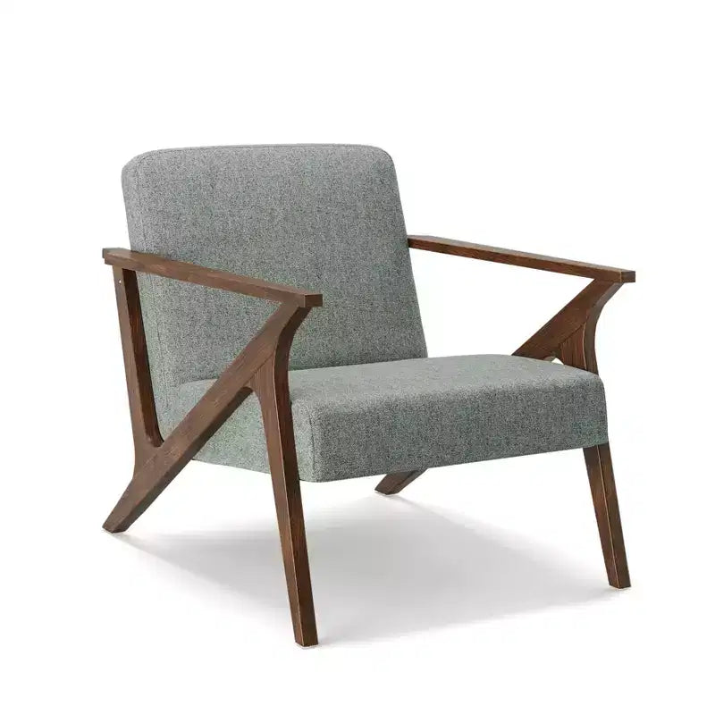 Glenwillow Home 30 Wide Grove MCM Wood Frame Upholstered Accent Chair