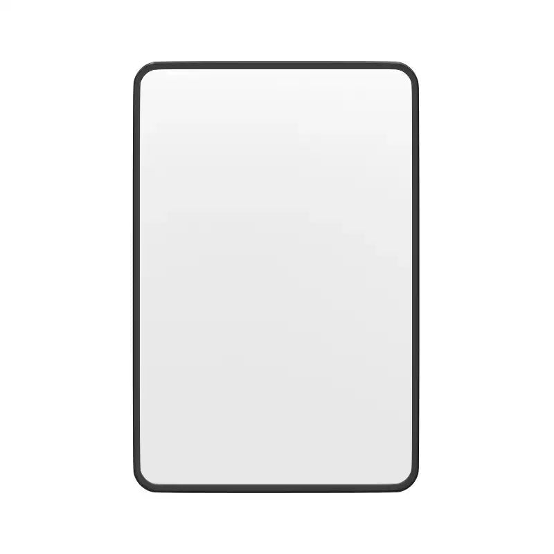Emma and Oliver 20 x 30 Rectangular Wall Mirror with Black Frame, Silver Backing for Clarity and Shatterproof Glass for Entryways, Bathrooms & More
