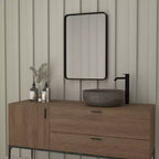Emma and Oliver 20 x 30 Rectangular Wall Mirror with Black Frame, Silver Backing for Clarity and Shatterproof Glass for Entryways, Bathrooms & More