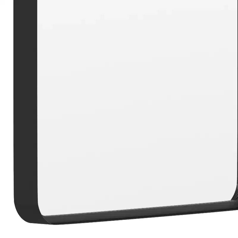 Emma and Oliver 20 x 30 Rectangular Wall Mirror with Black Frame, Silver Backing for Clarity and Shatterproof Glass for Entryways, Bathrooms & More