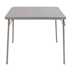 Emma and Oliver Foldable Card Table with Vinyl Table Top - Game Table - Portable Table