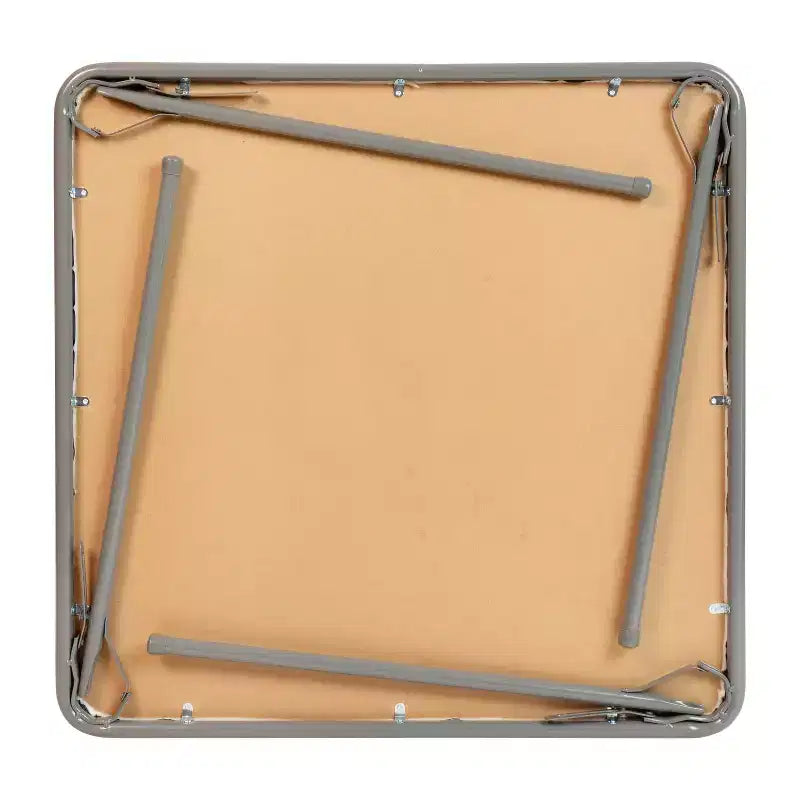 Emma and Oliver Foldable Card Table with Vinyl Table Top - Game Table - Portable Table