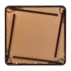 Emma and Oliver Foldable Card Table with Vinyl Table Top - Game Table - Portable Table